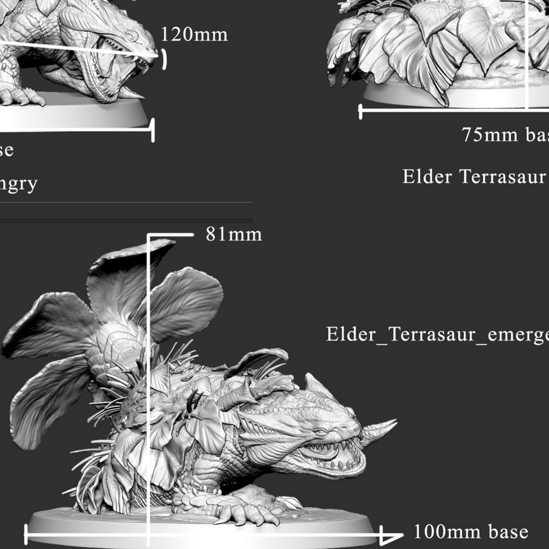 Elder Terrasaur Emerging (pose 2 of 3) - Only-Games