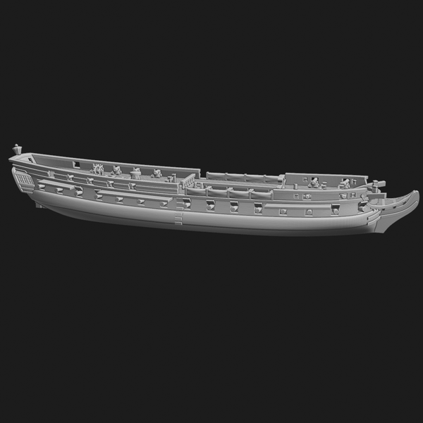 1/700 & 1/1200 Coquille-class 5th rate (40 guns) 1794-1825 - Only-Games