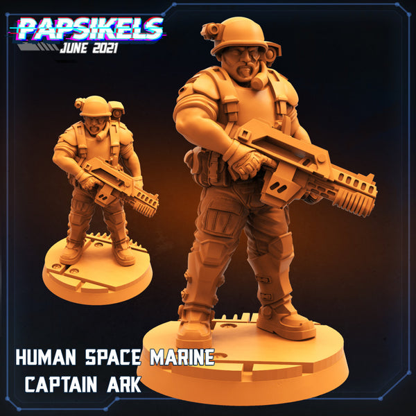 HUMAN SPACE MARINE CAPTAIN ARK - Only-Games