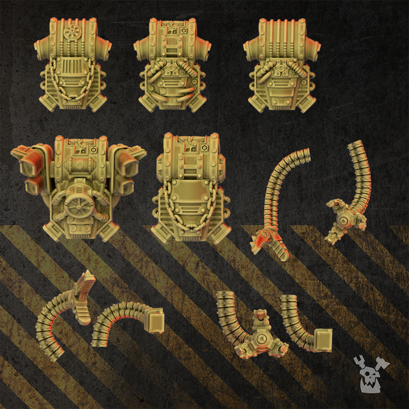 Bfmc Accessory Pack Full Metal Brotherhood Backpacks Set x5 - DakkaDakka.Store - Miniatures ...