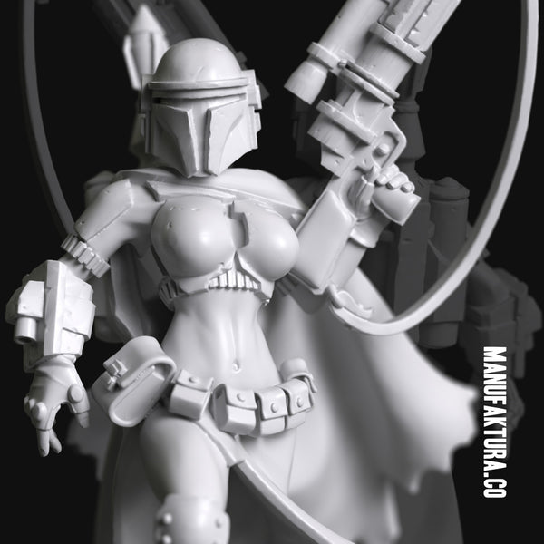 Pop Series 03b - Sexy Galactic Bounty Hunter With Helmet - Only-Games