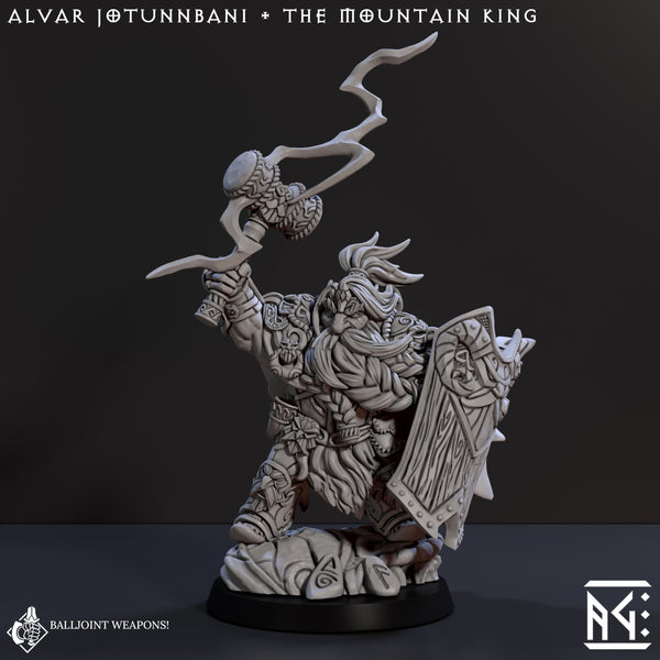 Alvar Jotunnbani - Dwarf Mountain King (Lok-Badar Dwarven Defenders) - Only-Games