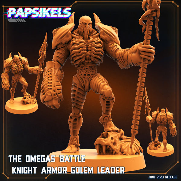 THE OMEGA BATTLE KNIGHT ARMOR GOLEM LEADER - Only-Games