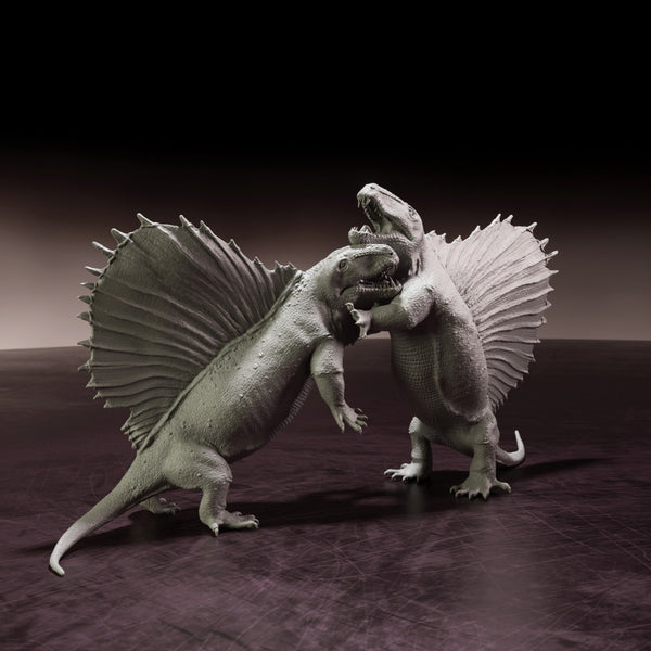 Dimetrodon fight - prehistoric animal - Only-Games
