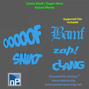 Comic Book / Super Hero Action Words, pack 2 - Only-Games