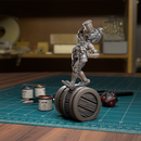 Drunk Hobbit Barrelling - TytanTroll Miniatures - DnD - Fantasy - Only-Games