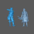 (0056) Male Steampunk Sci-fi Guy with gun - Only-Games