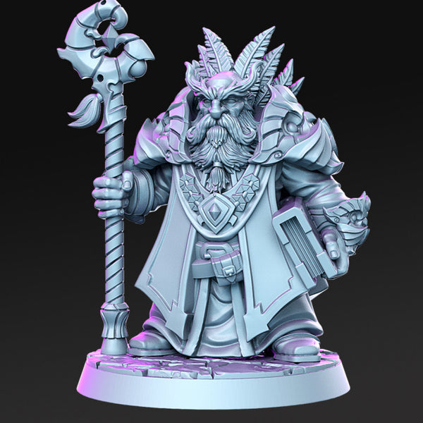 Draloth - Dwarf druid - 32mm - DnD - Only-Games