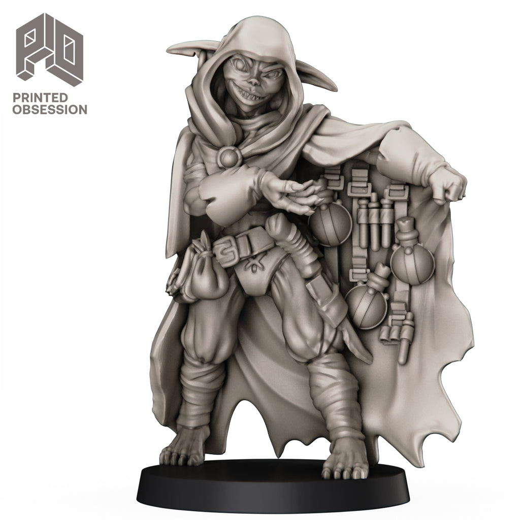 Goblin Potion Seller - D&D NPC - 32mm Scale - Printed Obsession