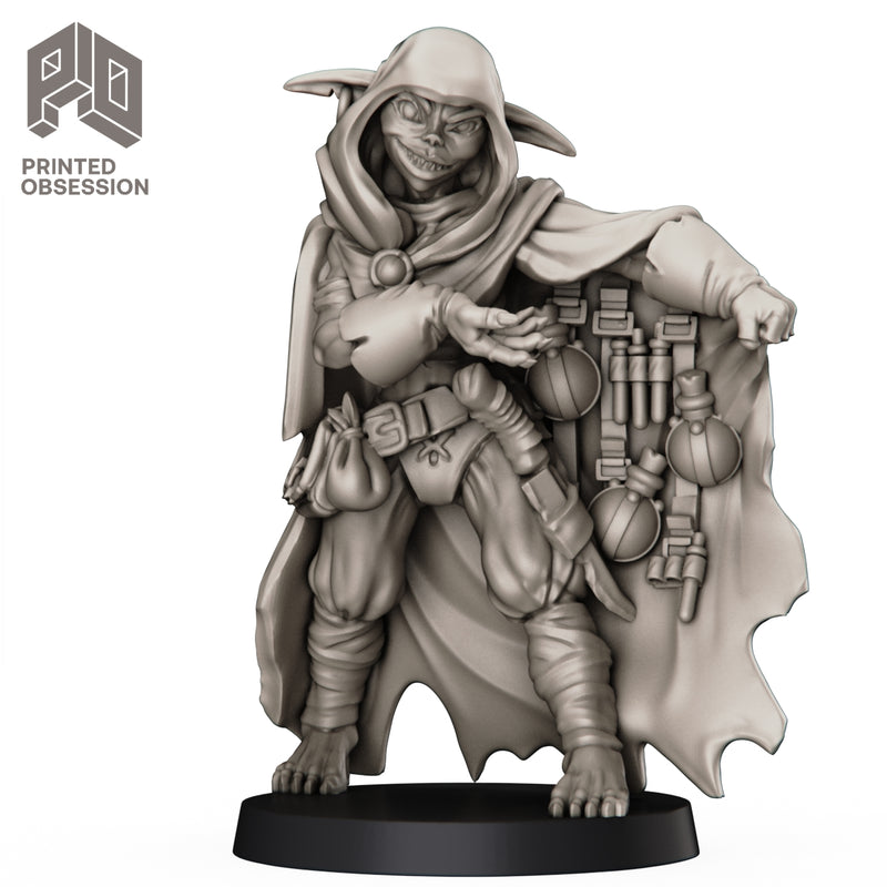 Goblin Potion Seller - D&D NPC - 32mm Scale - Printed Obsession