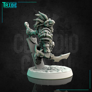 (0135) Male goblin berserker barbarian with a big sword - Only-Games