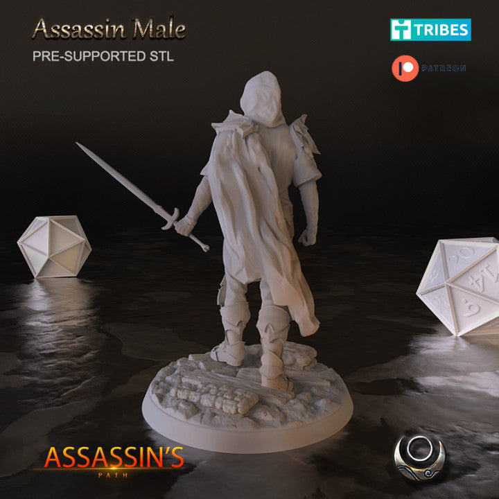 Assassin Miniatures Assassin Male - Spirit of Resin - Miniatures by Only-Games.co