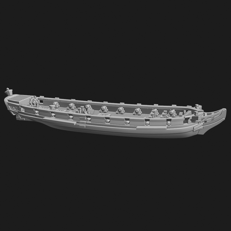 1/700 & 1/1200 Curieux-class Brig (16 guns) 1799-1804 - Only-Games