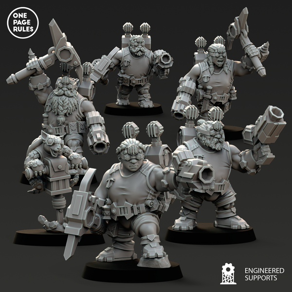 Guild Iron Pistol Miners (5+1 Model) - Only-Games