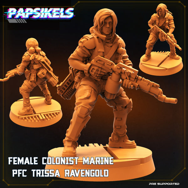 FEMALE COLONIST MARINE PFC TRISSA RAVENGOLD - Only-Games