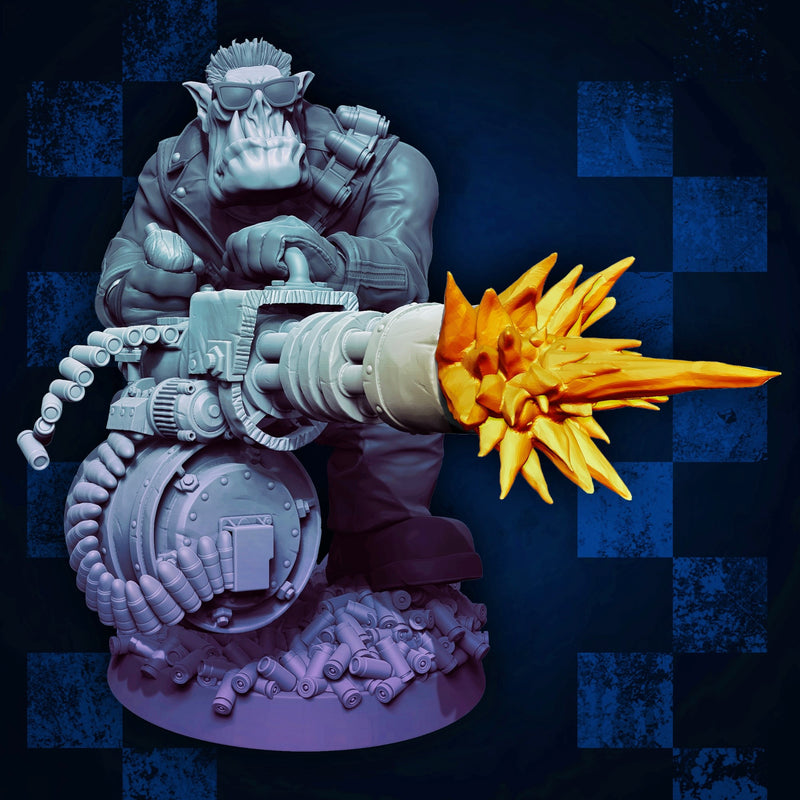 Modular Orc Minigunner Kit (Elite Size) - Only-Games