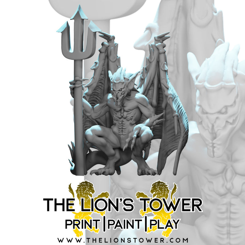 Devil Miniatures Infernal Legion - Spined devils (Set of 5 x 32mm scale presupported ...