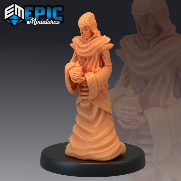 Yellow Cultist Praying / Priest - Only-Games