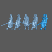 (0036) Female human elf tiefling oni samurai Kitsune - Only-Games
