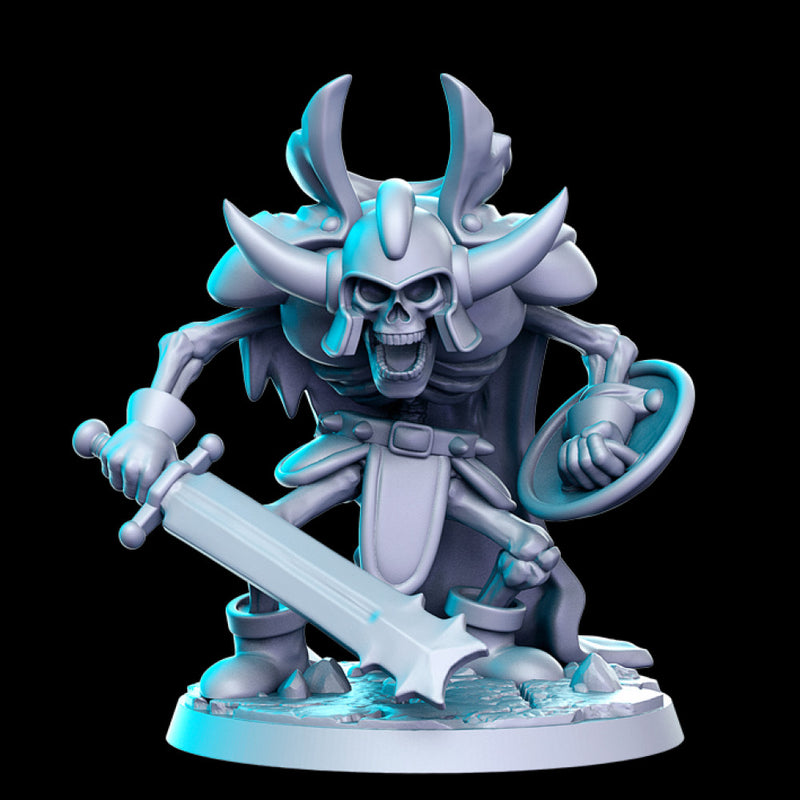 Skeleton - fighter - 32mm - DnD - Only-Games