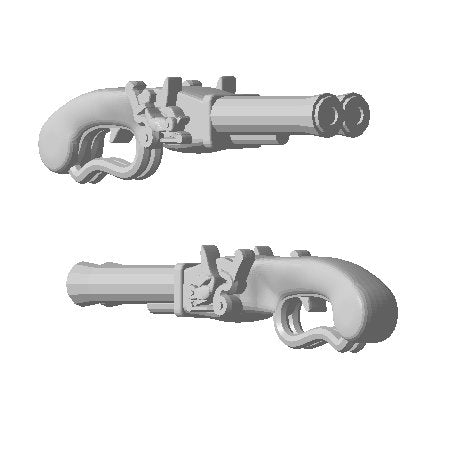 Flintlock Twin Pistol [1:48 / 32mm] (10 pack) - Only-Games