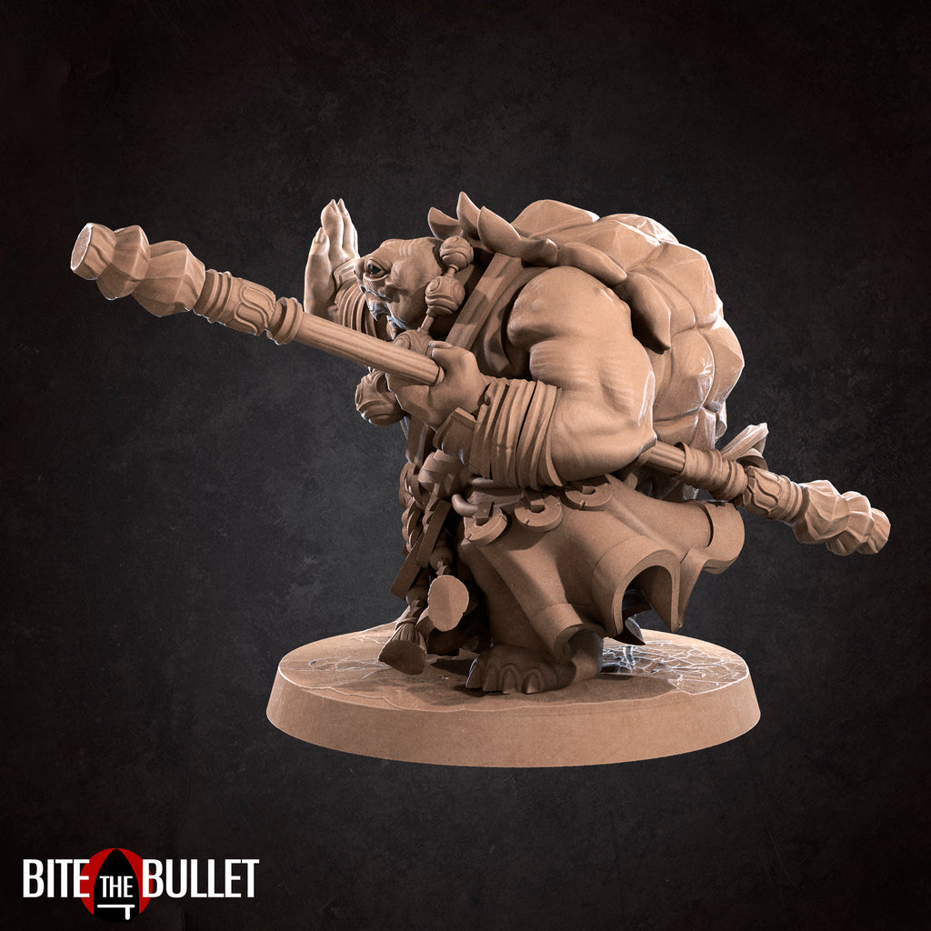 Tortle Monk Fantasy Miniature Warhammer DnD Miniature Tabletop