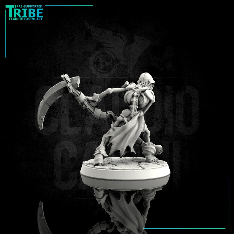 (0044) Skeleton warrior with scythe - Only-Games