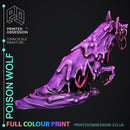 Poison Wolf - Elemental wolves - Pre-Coloured - 32mm Scale - Only-Games