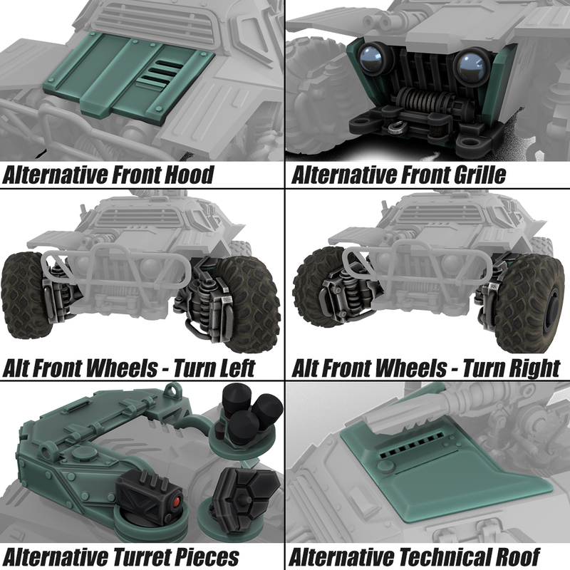 ROACH - Modular Truck Model Kit - Only-Games