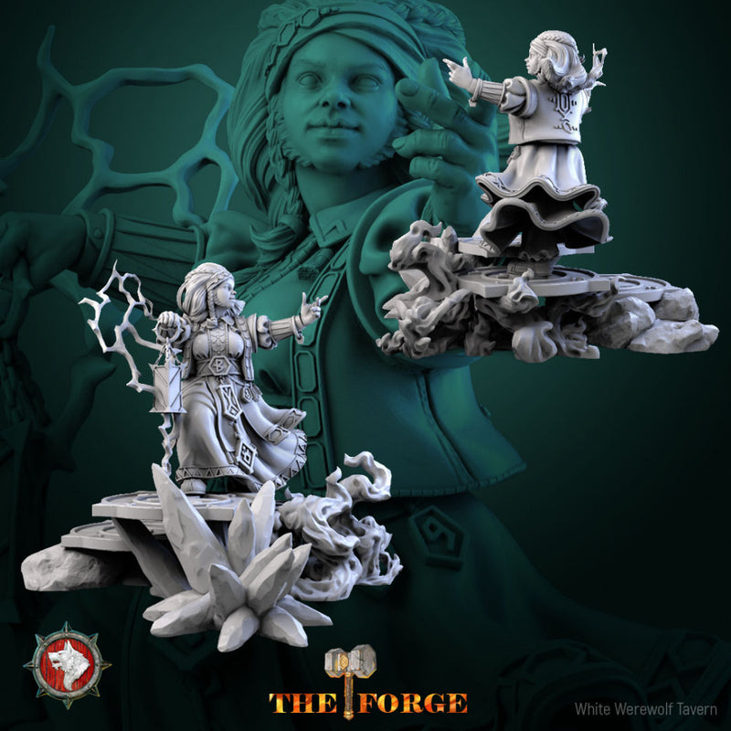Ferrag Runemaster 32mm and 75mm pre-supported + dnd 5e stats block - Only-Games