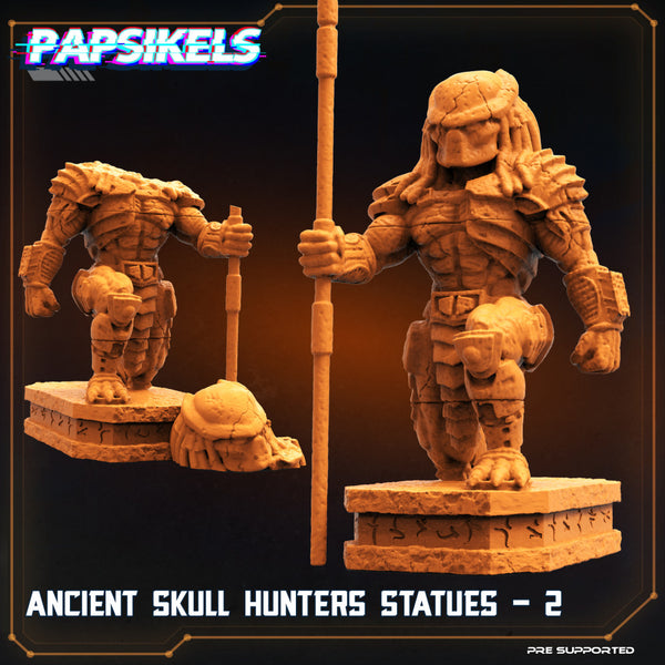 ANCIENT SKULL HUNTER STATUES 2 - Only-Games