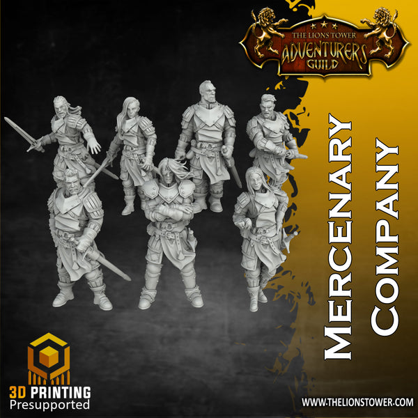 Mercenary Company bundle - 7 x 32mm scale miniatures - Only-Games