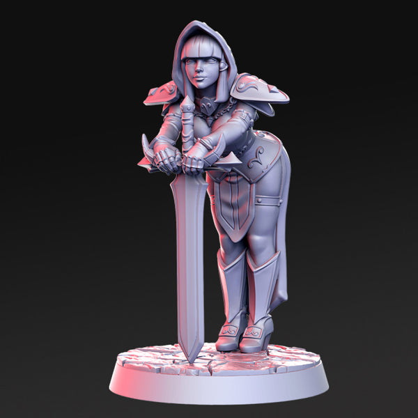 Silencia - Female Paladin - 32mm - DnD - Only-Games