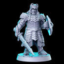 PRE-SUPPORTED Dwarf King - 32mm - DnD - Only-Games