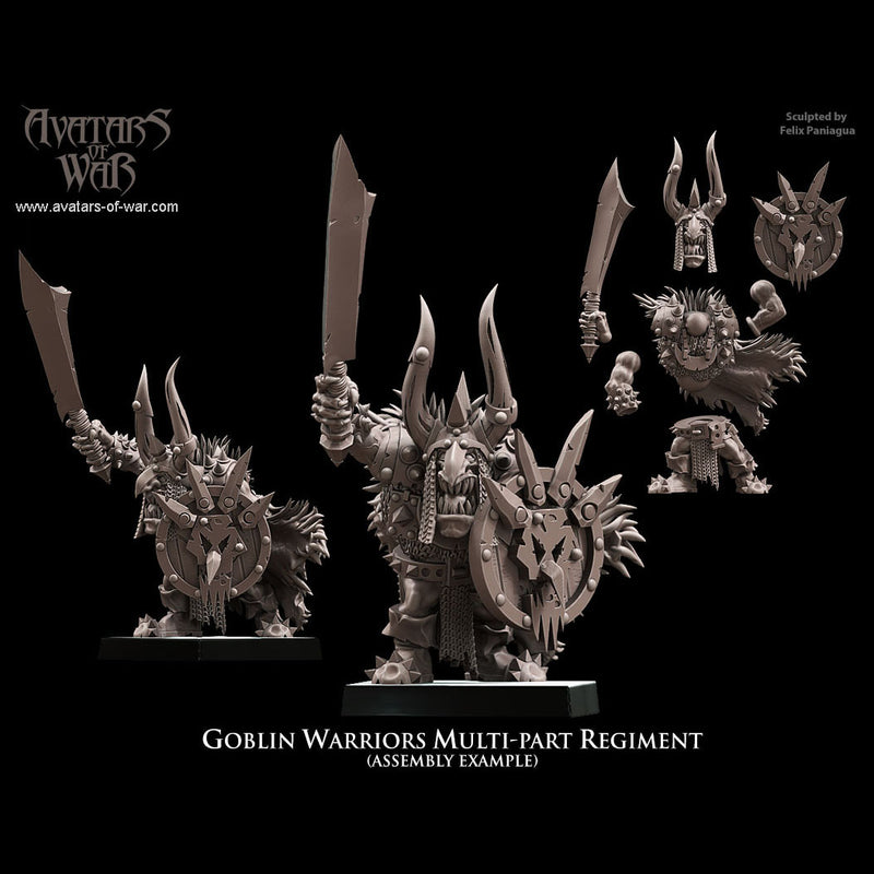 Goblin Warriors multi-part regiment (20 miniatures) - Only-Games