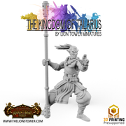 Kingdom of Talarius - Order of the Golden Lotus,Warrior Monks x5 (32mm scale) - Only-Games