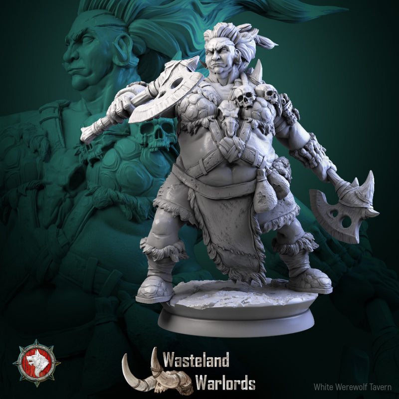 Big barbarian females set 6 miniatures 32mm - Only-Games