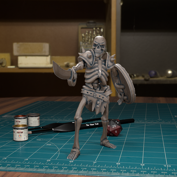 Skeleton Warrior 02 - TytanTroll Miniatures - DnD - Fantasy - Only-Games