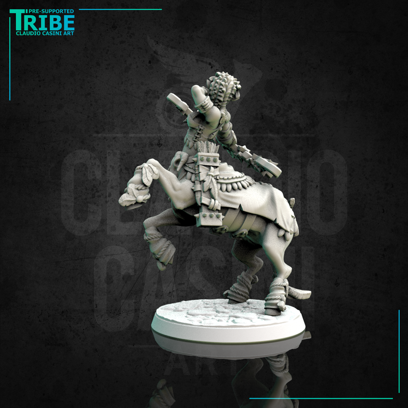 (0140) Female centaur ranger archer with bow - Only-Games