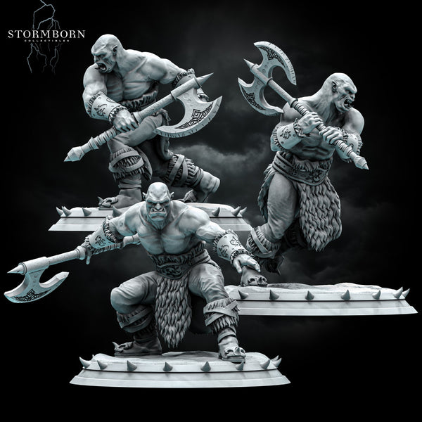Orc Warriors (x3 poses) - Only-Games