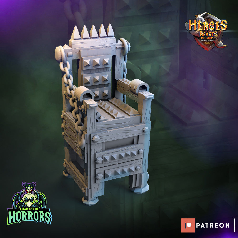 Figurine RPG Métal Chambre De Torture TOR5 - La Garrotte, Set Torturer - TTG Rare