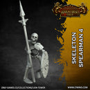 Skeleton Horde with Spears (5 x 32mm models) - Only-Games