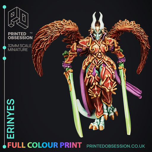 Erinyes - Demon - Pre-Coloured - 32mm Scale - Only-Games