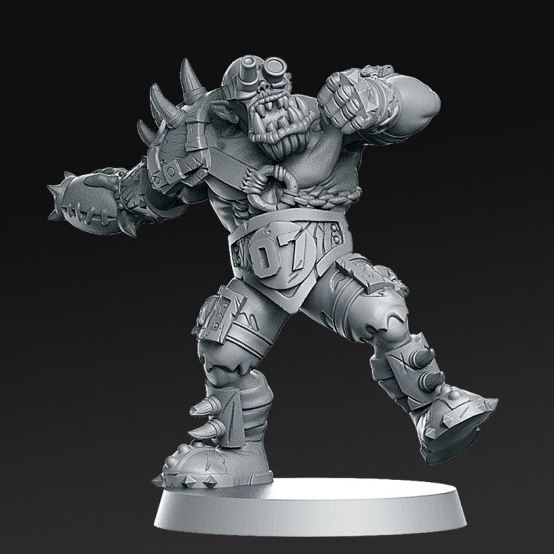 07 Orc Thrower Fantasy Football 32mm - Only-Games