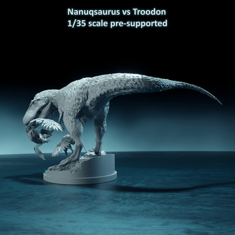 Nanuqsaurus vs Troodon 1-35 scale dinosaur - Only-Games