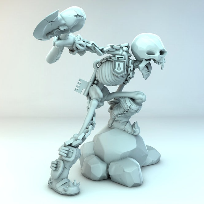 Skeleton Axe warrior - Only-Games
