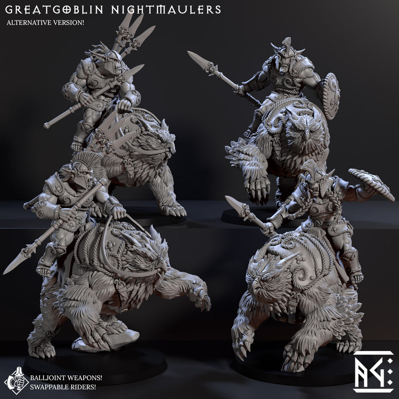 Greatgoblin Nightmauler Riders (Bronzeclad Greatgoblin) - Only-Games