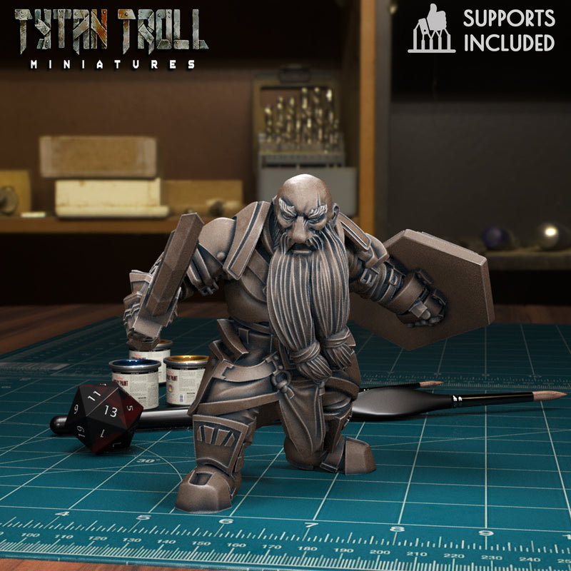 Dwarf Guard Bundle - TytanTroll Miniatures - DnD - Fantasy - 32mm - Only-Games