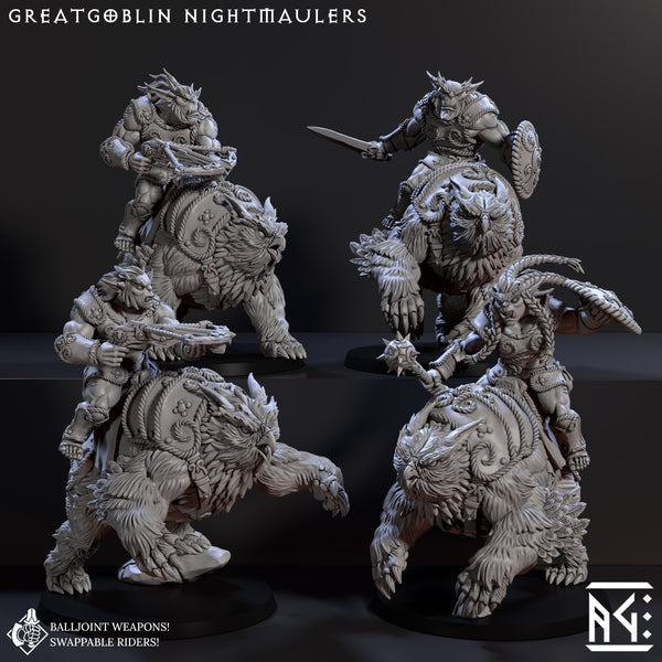 Greatgoblin Nightmauler Riders (Bronzeclad Greatgoblin) - Only-Games