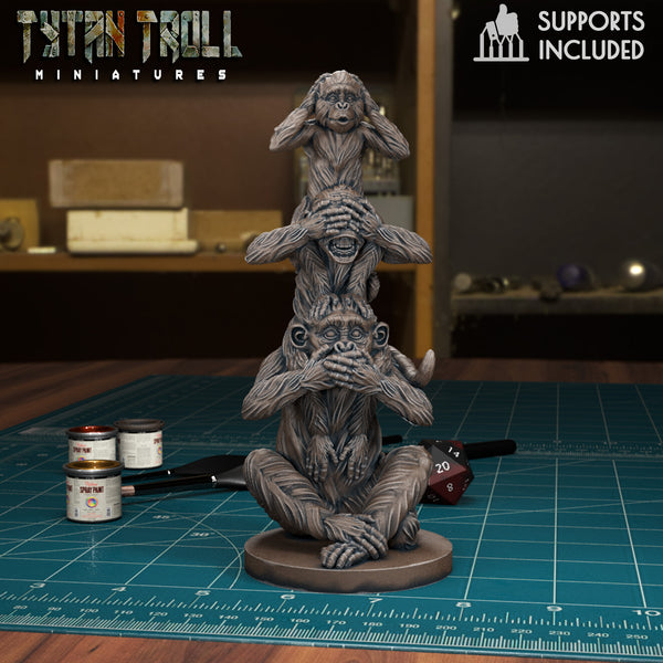 Monkey Totem - TytanTroll Miniatures - DnD - Fantasy - Only-Games